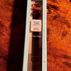 Toms Apple Watch Band 38mm Black NEW